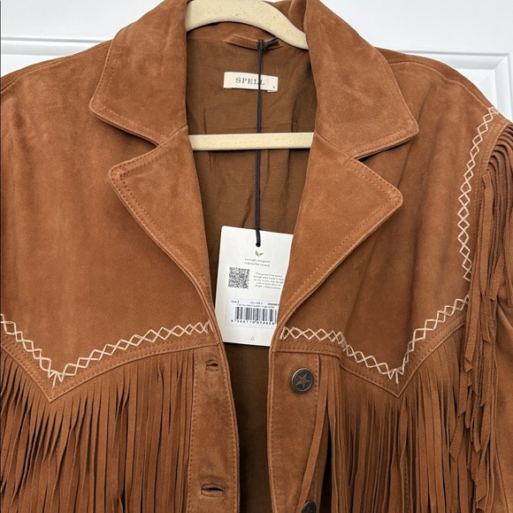 Spell Fearless Heart Suede Fringe Jacket - Picture 4 of 7